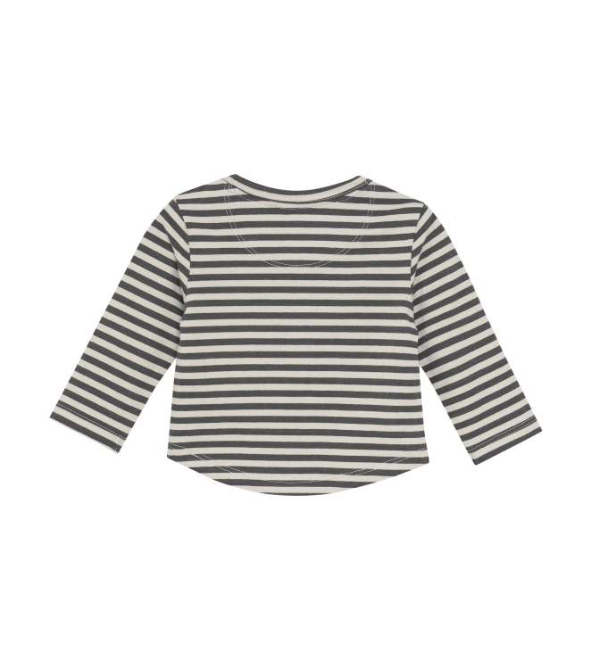 Noppies shirts N438 Stripe pattern Dark Grey 5490011