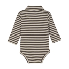 Noppies rompers N438 Stripe pattern Dark Grey 5494110