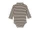 Noppies rompers N438 Stripe pattern Dark Grey 5494110