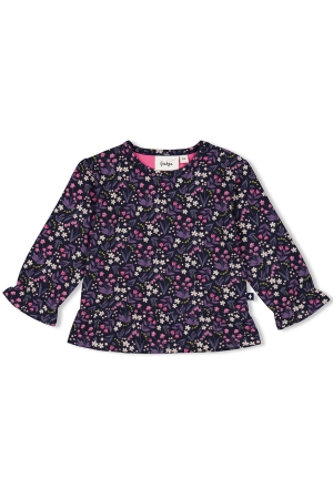 Feetje Midnight Flowers - T-shirt 010 Marine