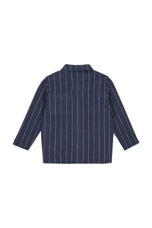 Noppies overhemden N335 Stripe pattern D.Blue 5570112