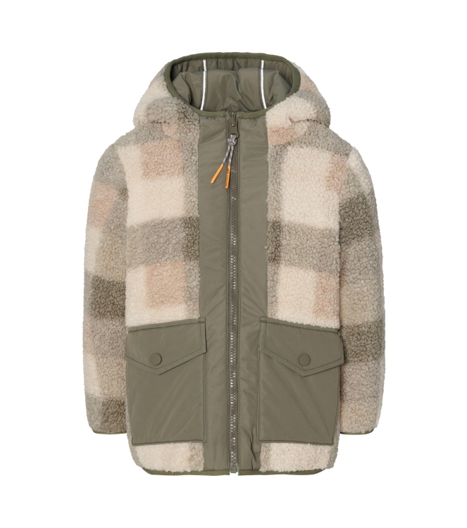 Noppies jassen N366 Check Pattern Med.Green 5573021