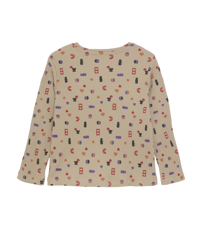 Noppies shirts N359 Minimal pattern Sand 5580012