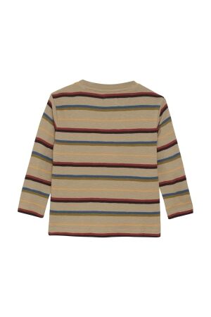 Noppies shirts N334 Stripe pattern Sand 5580015