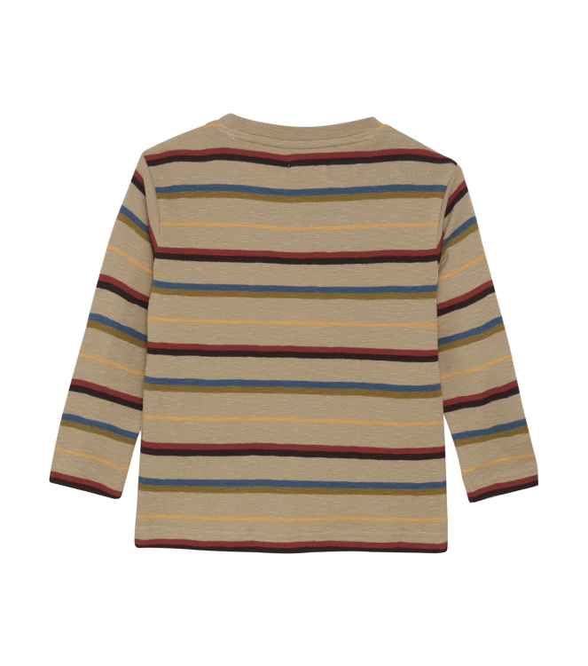 Noppies shirts N334 Stripe pattern Sand 5580015