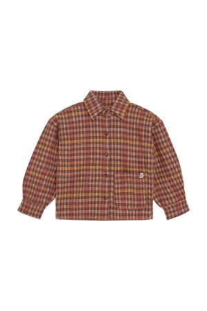 Noppies Blouse Pomona N435 Check Pattern L.Brown