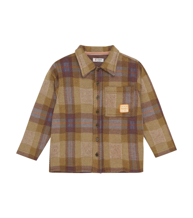 Noppies overhemden N435 Check Pattern L.Brown 5580111
