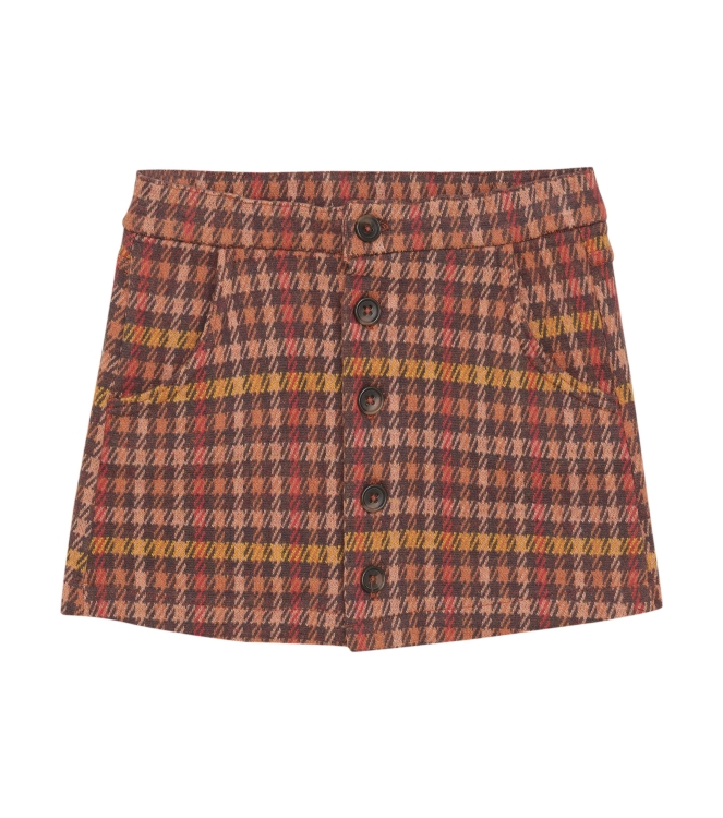 Noppies rokken & skorts N435 Check Pattern L.Brown 5581310