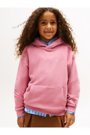 Tommy Hilfiger Hoodie met mini corp logo THC Mystic Pink