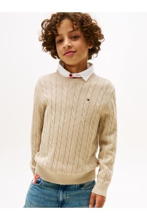 Tommy Hilfiger truien & vesten GUQ Malted Milk Heather KB0KB09753