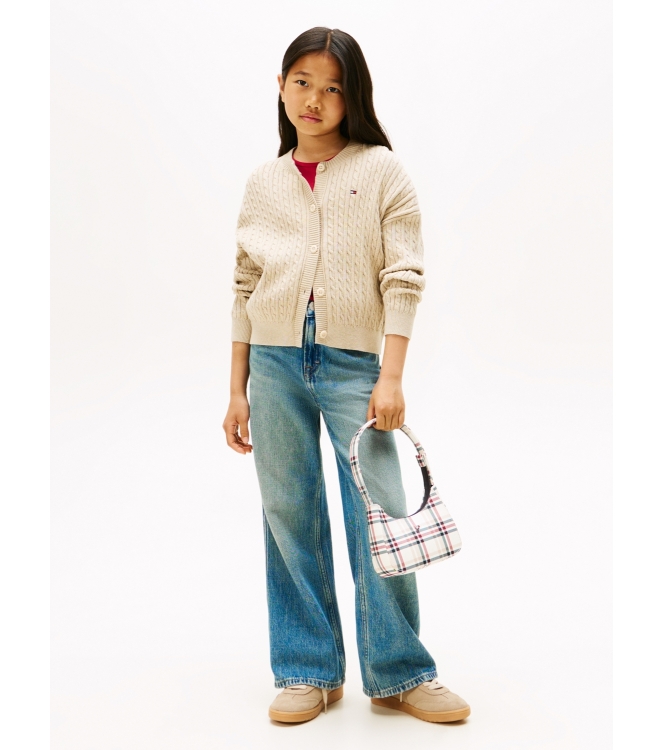 Tommy Hilfiger truien & vesten AFO Malted Milk Heather KG0KG09076