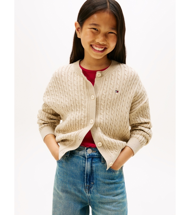 Tommy Hilfiger truien & vesten AFO Malted Milk Heather KG0KG09076