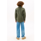 Tommy Hilfiger overhemden MRH Pewter Green KB0KB09998
