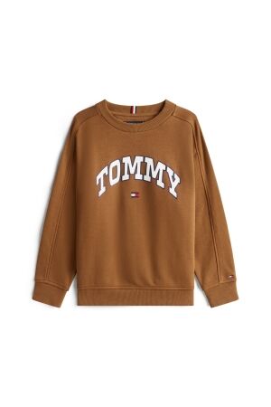 Tommy Hilfiger Varsity Raised Print Sweatshirt GVP Pecan Nut
