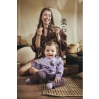 Z8-Newborn truien Morning violet/AOP Feyza