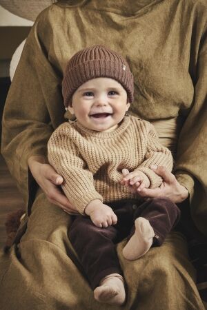 Z8-Newborn winteraccessoires Amber brown Mayar