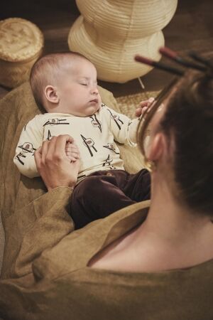 Z8-Newborn shirts Vanilla cream/AOP Quirijn