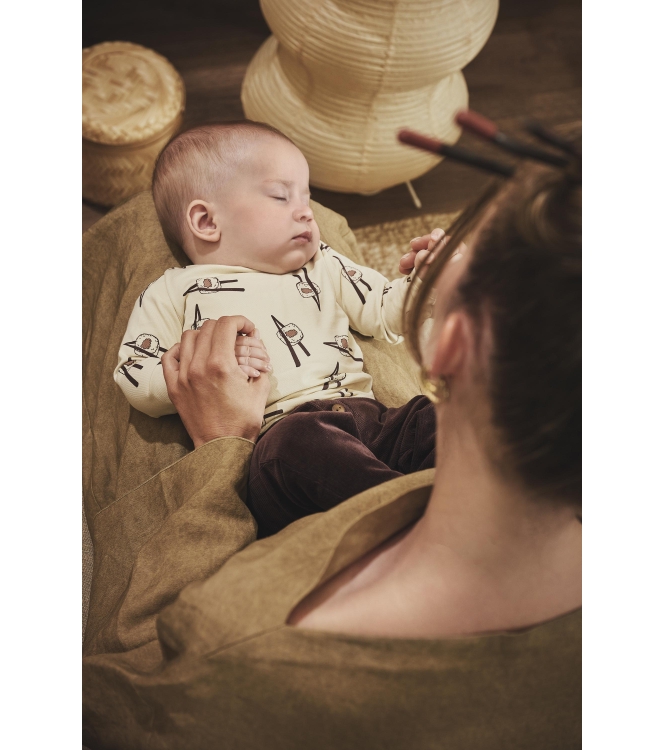 Z8-Newborn shirts Vanilla cream/AOP Quirijn