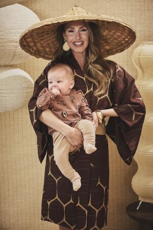 Z8-Newborn truien & vesten Amber brown/AOP Ramy