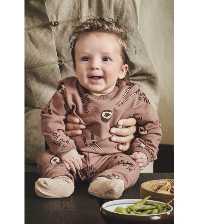 Z8-Newborn broeken Amber brown/AOP Fons