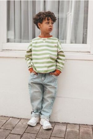Your Wishes Sweater Mommy & Me Stripe 683 Tarragon