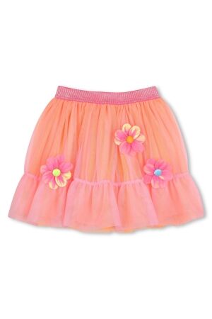 BillieBlush Rok tule met bloemen 462 Roze