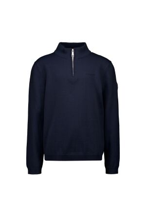 Airforce Gebreide trui met rits 552 Dark Navy Blue