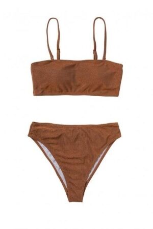 Salted Stories Sharon dames bikini met glitters 151 Carob Brown