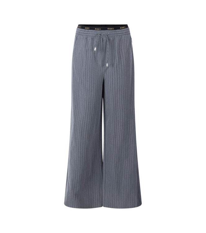 Ai&Ko broeken 193901 Dark Grey Esila Pinstripe