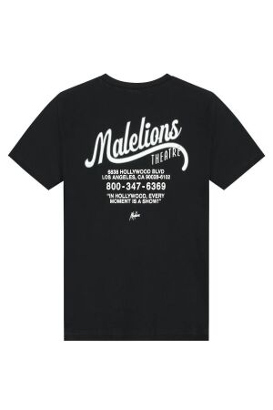 Malelions Junior shirts 900 Black MJ2-AW25-07