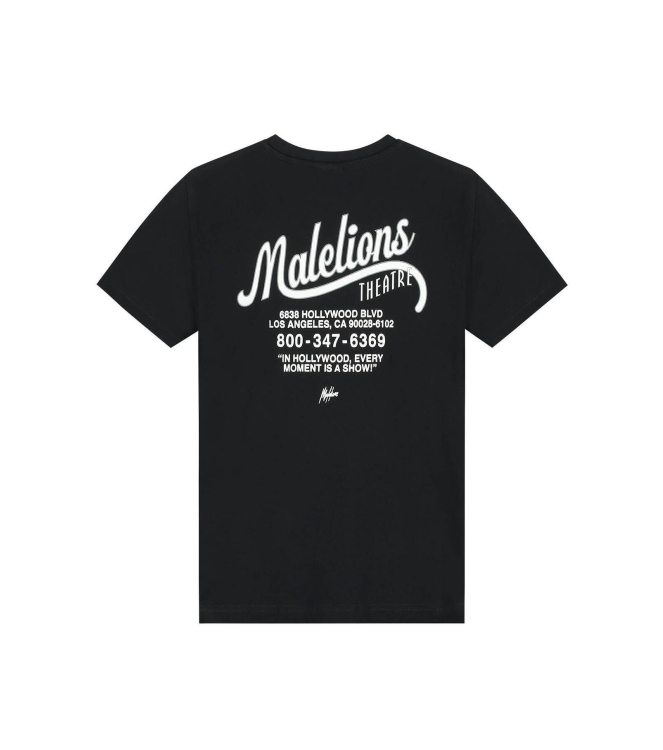 Malelions Junior shirts 900 Black MJ2-AW25-07