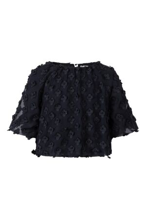 Ai&Ko blouses 000900 Black Delany Flower