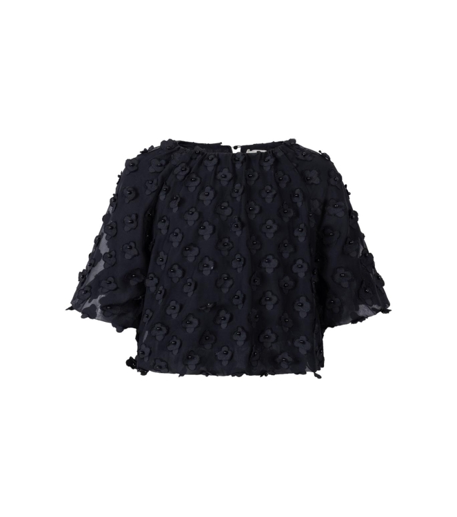 Ai&Ko blouses 000900 Black Delany Flower