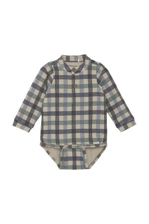 Minymo Romper allover print 2306 Oxford Tan
