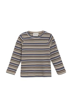 Minymo T-shirt gestreept 7337 China Blue