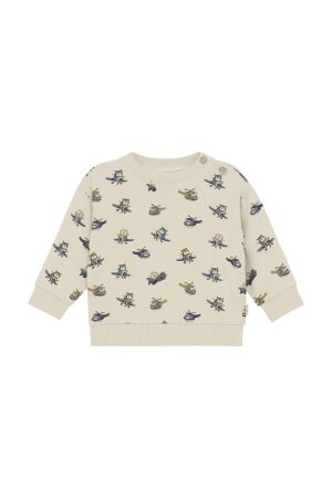 Minymo Sweatshirt met allover print 2306 Oxford Tan