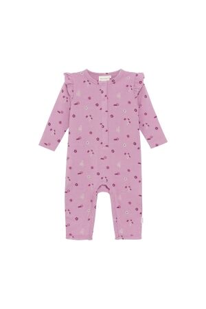 Minymo Babypakje allover print Sweat 5111 Mauve Orchid