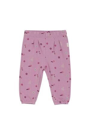 Minymo Broek met allover print Sweat 5111 Mauve Orchid