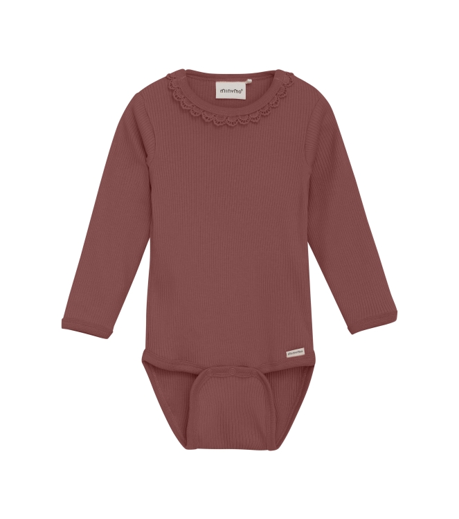 Minymo boxpakjes & rompers 4435 Withered Roze 114052