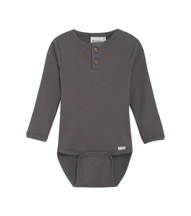 Minymo boxpakjes & rompers 1403 Dark Gull Grijs 114052