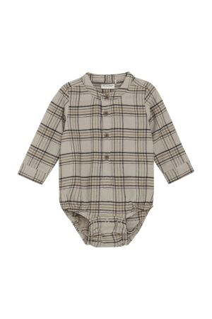 Minymo Romper Check 2306 Oxford Tan