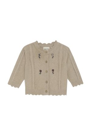 Minymo Vest Gebreid 2055 Beige Melange