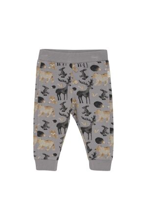 Minymo Broek met allover print Sweat 1856 Cloudburst