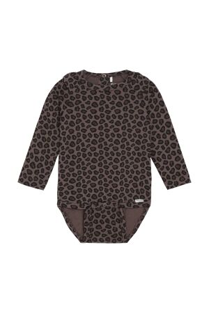 Minymo Romper allover print 2502 Chocolate Chip