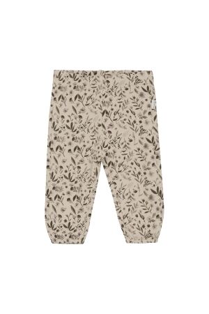 Minymo Broek met bloemen print Sweat 2209 Smoke Gray