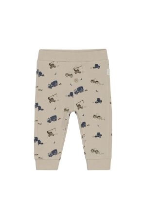 Minymo Broek met allover print Sweat 2306 Oxford Tan