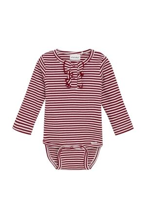Minymo Romper gestreept 4988 Rio Rood