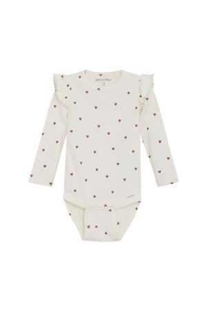 Minymo Romper allover print 1701 Eggnog