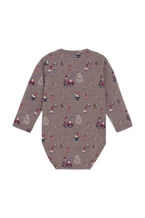 Minymo boxpakjes & rompers 2503 Dark Brown Melange 114169