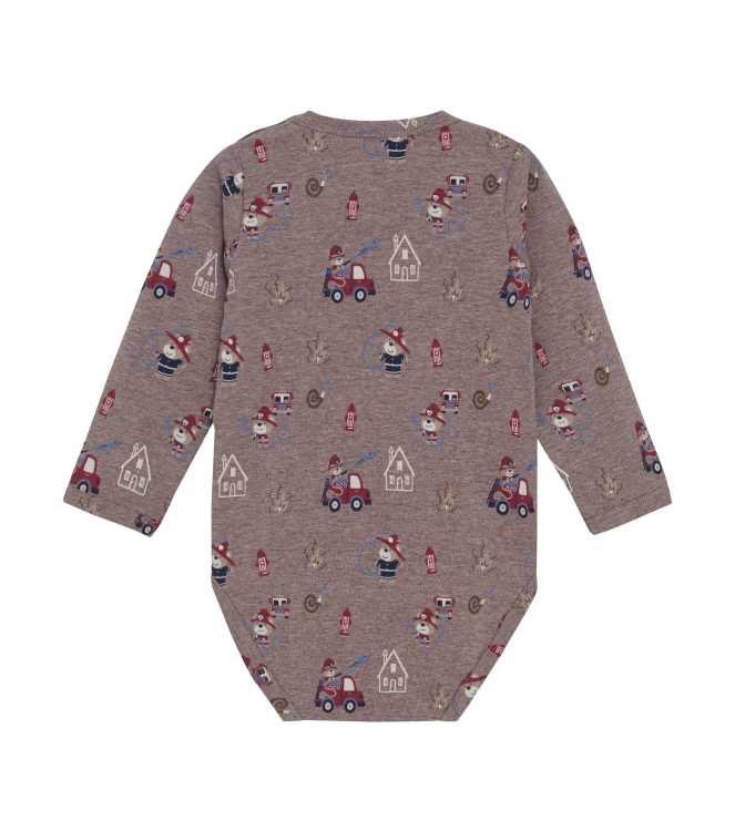 Minymo boxpakjes & rompers 2503 Dark Brown Melange 114169